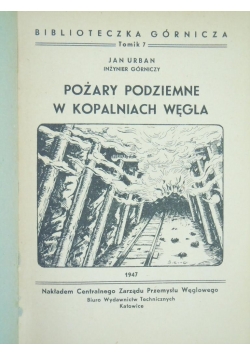 Pożary podziemne w kopalniach węgla, 1947 r.