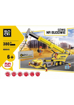 Klocki Blocki Na budowie Dźwig 380 elementów