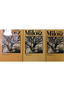 Wiersze Miłosz, zestaw 3 książek