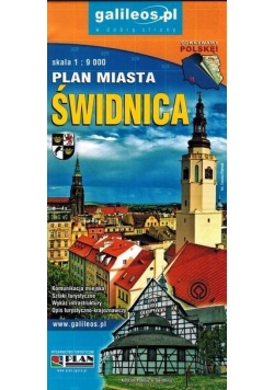 Plan miasta - Świdnica, powiat Świdnicki 1:9 000