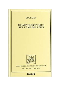 Essai philosophique sur l'ame des betes