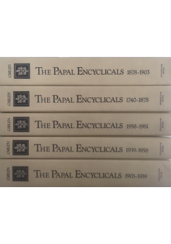 The Papal Encyclicals  1740 - 1981, zestaw 5 książek