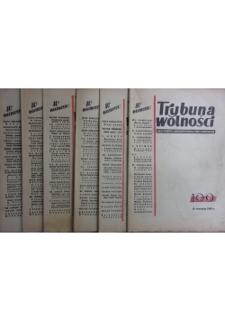 Trybuna wolności. Zestaw 6 książek, 1946 r.