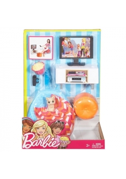 Barbie Mebelki i akcesoria. Pokój telewizyjny