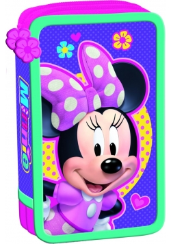 Piórnik podwójny z wyposażeniem Minnie