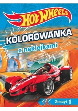 Hot Wheels Kolorowanka z naklejkami. Zeszyt 1