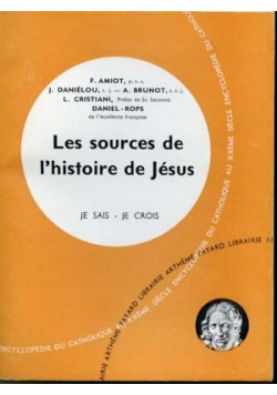 Les Sources De L'Historie De Jesus