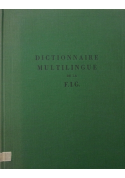 Dictionnaire multilingue de la federation internationale geometres