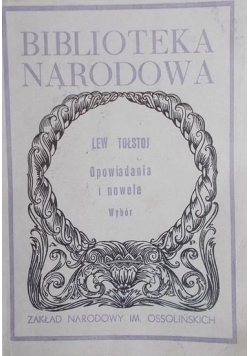 Opowiadania i nowele, wybór