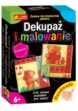 Handmade - Dekupaż i malowanie. Niedźwiadki