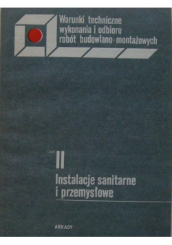 Instalacje sanitarne i przemysłowe, Tom II