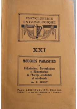 Encyclopedie Entomologique Serie A XXI 1941 r.