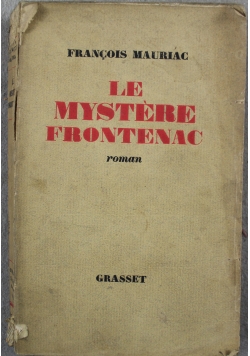 Le mystere Frontenac 1933 r.