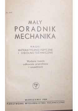 Mały poradnik mechanika