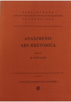 Anaximenis Ars Rhetorica