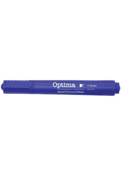 Marker pemanentny MC-16 niebieski (12szt) OPTIMA