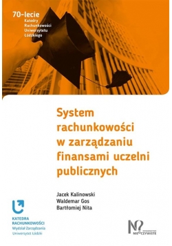 System rachunkowości w zarządzaniu finansami uczelni publicznych