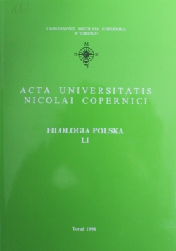 Acta universitatis Nicolai Copernici LI