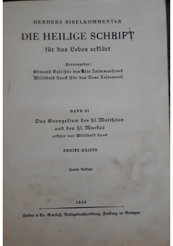 Die Heilige schrift, 1939 r.