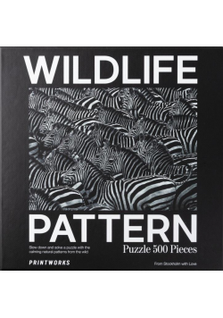 Puzzle 500 Wildlife Pattern Zebra