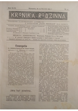 Kronika rodzinna, 1914r, 18 numerów