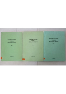 Piotrkowskie studia pedagogiczne, Tom 1-3