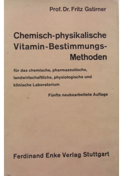 Chemish-psychikalische-Vitamin-Bestimmungs-Methoden