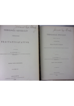 Theologiae Dogmaticae,Tom I,II,1869r.