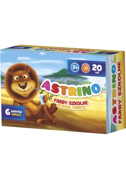 Farby szkolne Astrino 6 kolorów 20 ml ASTRA