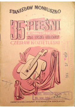 Moniuszko 35 Pieśni 1948 r.