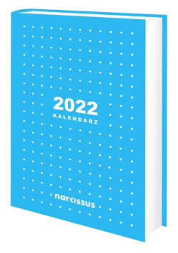 Kalendarz książkowy 2022 Narcissus A5 dzienny niebieski