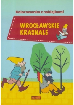 Kolorowanka z naklej. Wrocławskie Krasnale w.2017