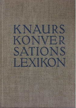 Knaurs Konversations Lexikon, 1932 r.