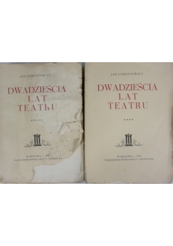 Dwadzieścia lat teatru, zestaw 2 książek, 1935 r.