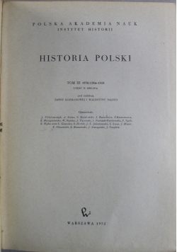 Historia Polski tom 3 część 2