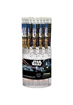 Ołówek z gumką Star Wars 16 (48szt) DERFORM