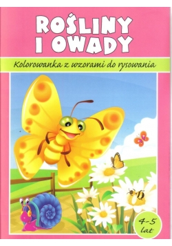 Kolorowanka. Rośliny i owady