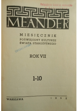 Meander 1952 numery od 1 do 10
