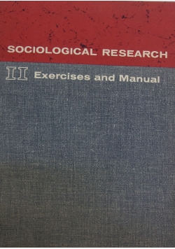 Sociological Research II.Exercises and Manual