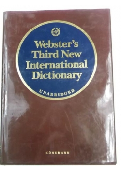 Webster's Third New International Dictionary, Unabridged