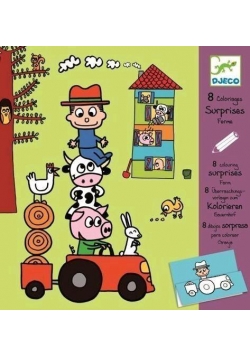 Kolorowanka z niespodzianką - Farma