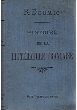 Historie de la Litterature Francaise