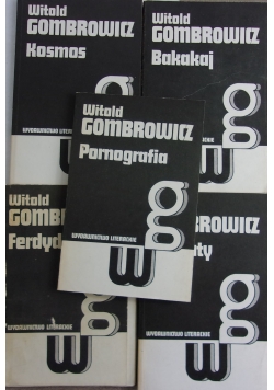 Gombrowicz Witold - Dzieła, 5 tomów