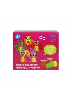Zestaw kreatywny Zwierzęta z kubków CREATIVE KIDS