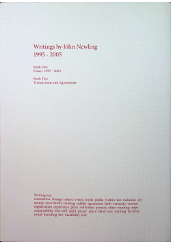 Newling Writings 1995  2005 2 tomy