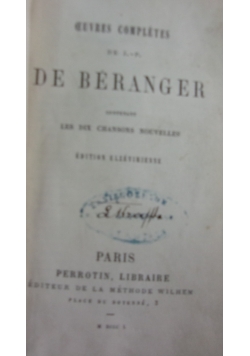 De Beranger
