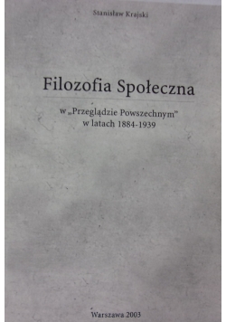 Filozofia społeczna