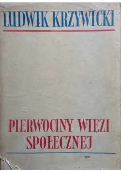 Pierwociny więzi społecznej