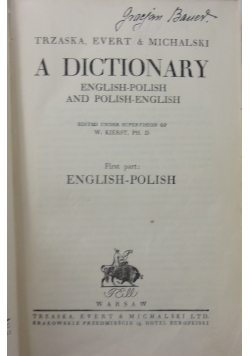 Słownik angielsko - polski i polsko - angielski
