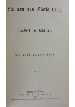 Stimmen aus Maria-Laach 63 band, 1902r.